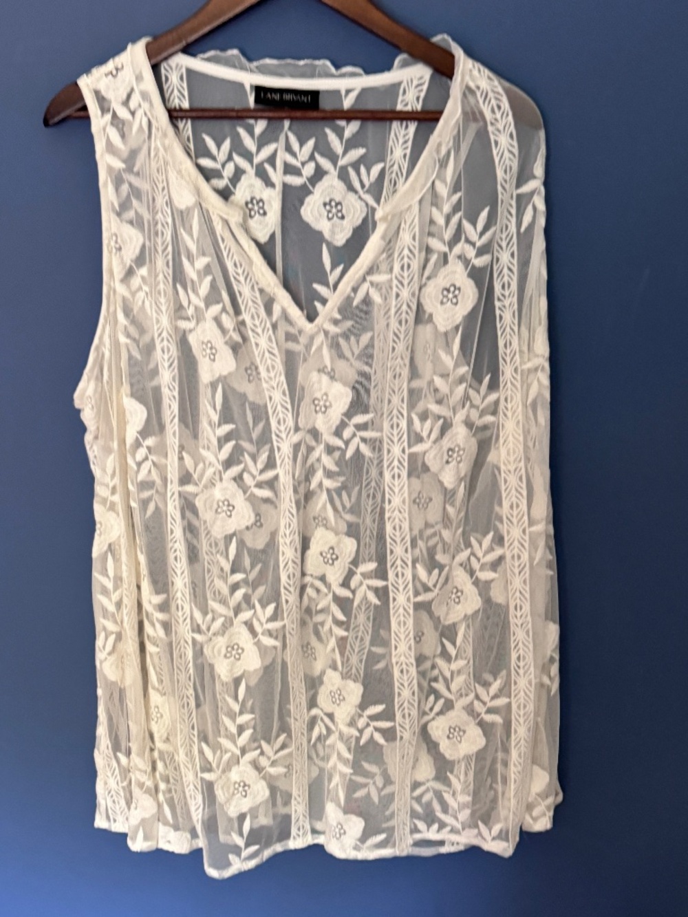 Lane Bryant sleeveless lace top Size 22/24